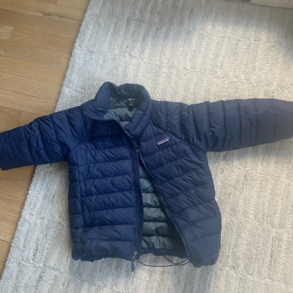 Patagonia Kids Dark Blue Puffer Jacket